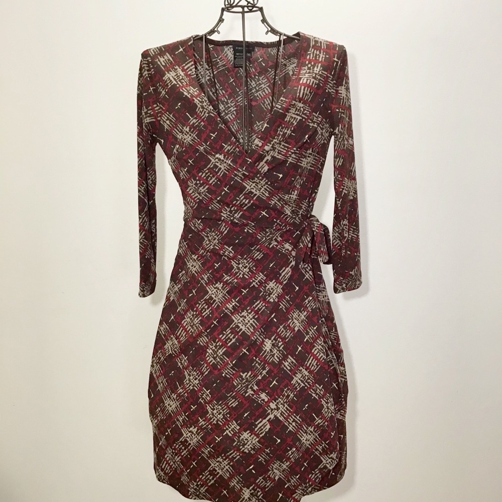 BCBGMaxAzria | Long Sleeve Wrap Dress XS